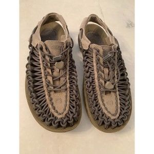 KEEN Men's UNEEK Classic Two Cord Sandal Sz. US 8, UK 7 Taupe/Grey